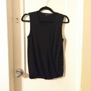 Banana Republic draped sleeveless blouse
